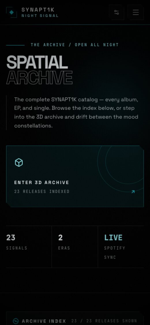 SYNAPT1K SOUNDS on a phone